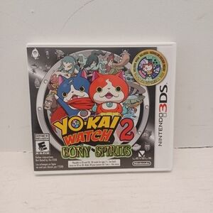 Nintendo 3DS Yo-Kai Watch 2: Bony Spirits - Complete In Box With Medal